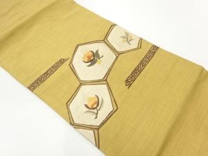 石畳模様織出し名古屋帯